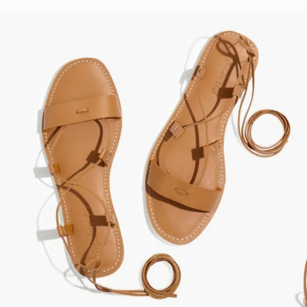 MADEWELL THE BOARD WALK LACE leather Sandals Size 9.5 - Picture 2 of 14